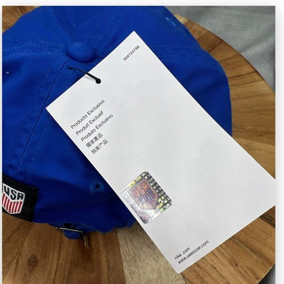 Nike x USA Campus‎ Cap Heritage 86 Strapback OSFM Blue C-11127 Soccer USA Shield - Picture 6 of 9